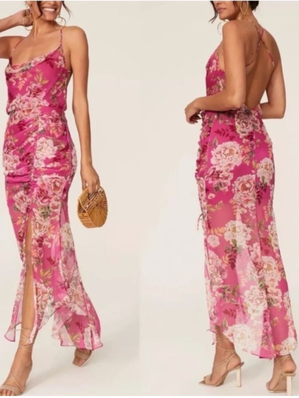 Sau Lee Freida Silky Dress Sz 2